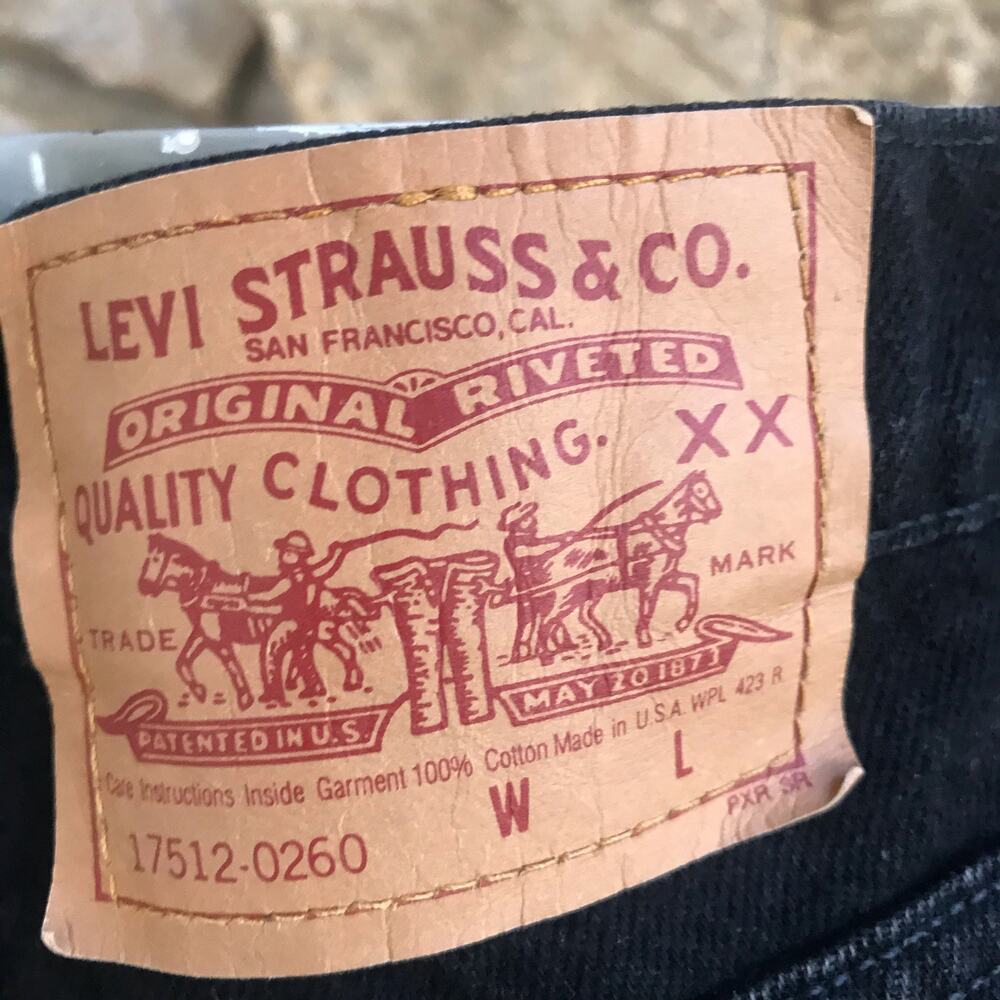 Vintage Levi’s 17512-0260 Black High Waisted Mom Jeans Women's Size 26 - Picture 3 of 6